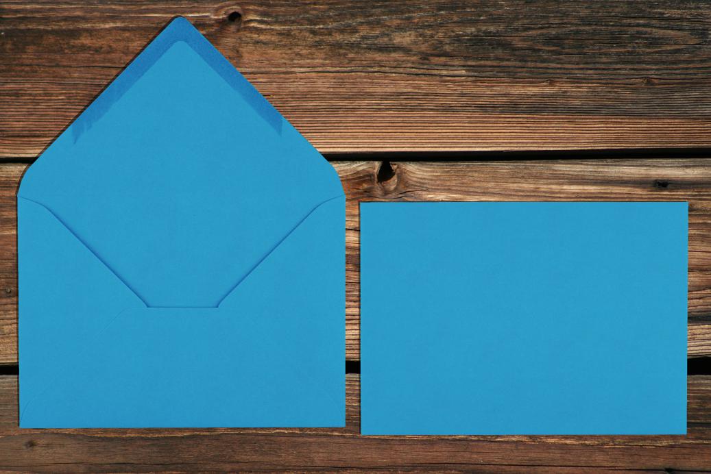 Briefhüllen 120x180 mm Nassklebend Königsblau 120 g/qm